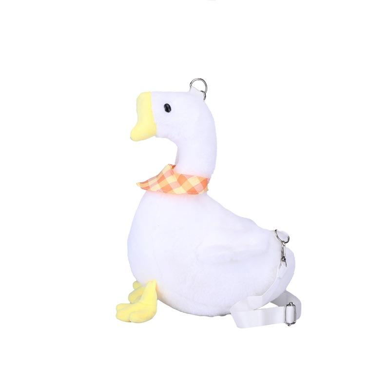 

Велика біла гуска сумка-месенджер нова мультяшна мила качка сумка через плече м яка мила дівчинка плюшева лялька сумка-портфель one size fits all білий