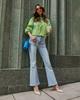 25-Year Women's European & American Style Slimming Elastic Wide-Leg Jeans