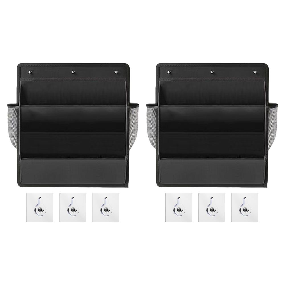 Sticky Back Shoe Organizer with Deep Pockets Wardrobe Door Rack Hanging Closet Storage Bag for Hat Toiletry RV Accessories