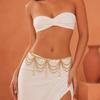 Women Waist Chain, Multi Layered with Coin Discs Pendant Belly Chains, Flexible Alloy Chain for Dance Skirts Beachwear