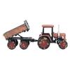 Alloy Retro Model Small Four Wheeled Tractor Car Model Home Model Ornaments for Decoration