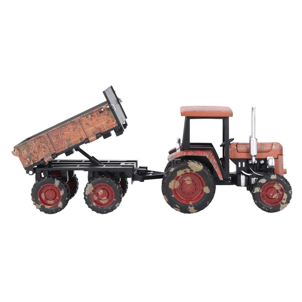 Alloy Retro Model Small Four Wheeled Tractor Car Model Home Model Ornaments for Decoration