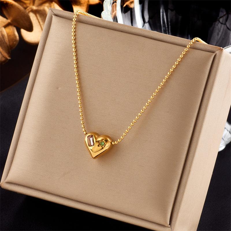 Fashion Minimalist Layered Pendant Necklace with Butterfly Star Oval Charms, Elegant Collarbone Chain