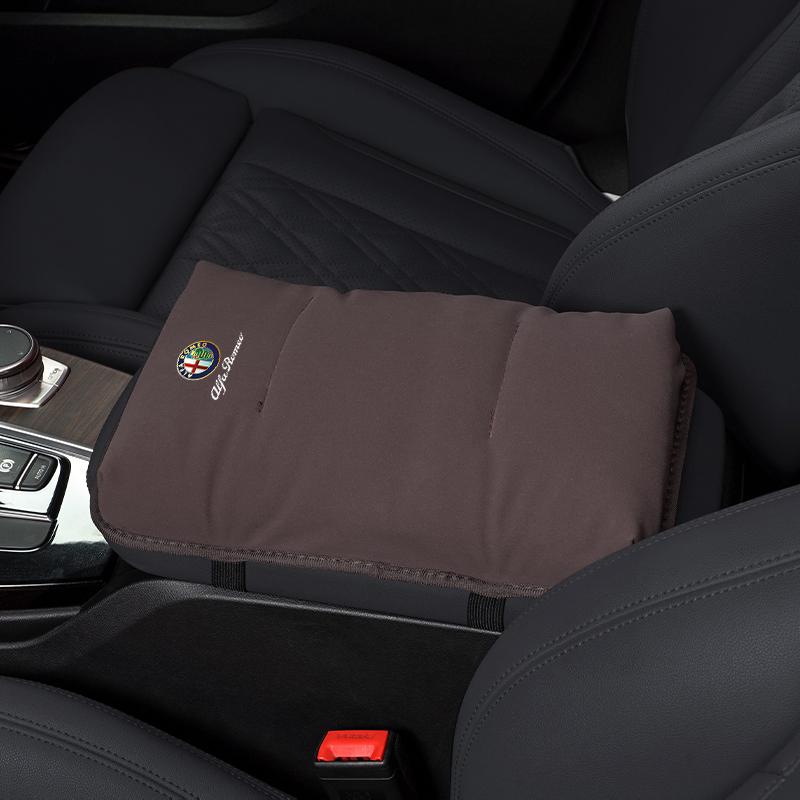 Car Armrest Box Pad Auto Armrest Mat High Quality Accessorie For Alfa Romeo 4C 159 166 Spider Giulia Giulietta 156 Tonale 147 8C