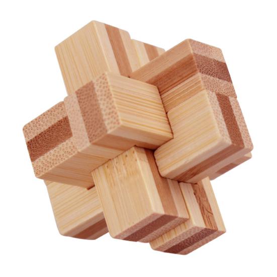 Hölzernes Denkspiel Puzzle Spiel IQ Test Logiktraining Luban Kong Ming