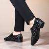 New Leather Men's Modern Dance Shoes Low Heel Gitaba Dance Shoes Party Ballroom Standard Shoes Soft Bottom
