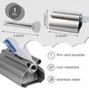 Toothpaste Tube Squeezer Dispenser, 2PCS Toothpaste Roller Squeezer Tool Metal Tooth Paste Holder for Bathroom, Silver