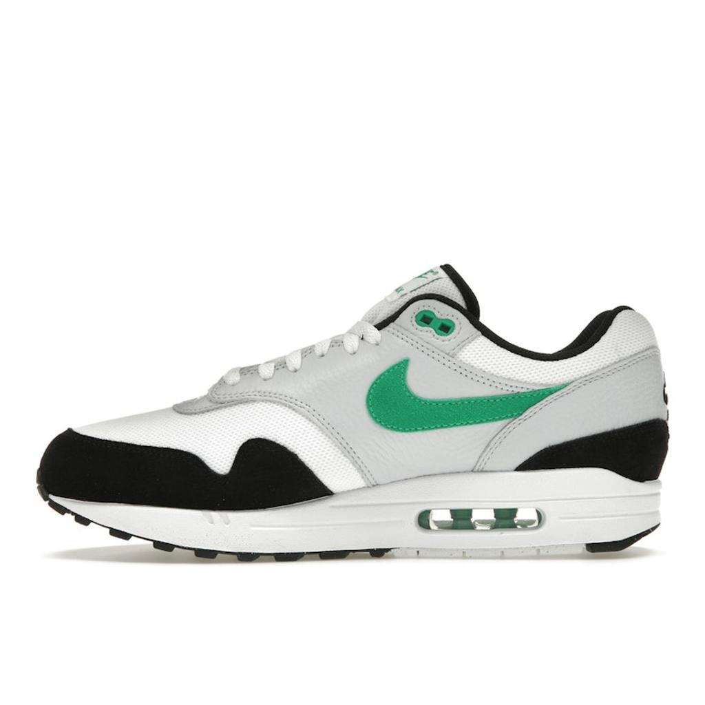 Nike Air Max 1 juodi stadiono žali vyriški sportbačiai balti grynai platininiai FN6952-100