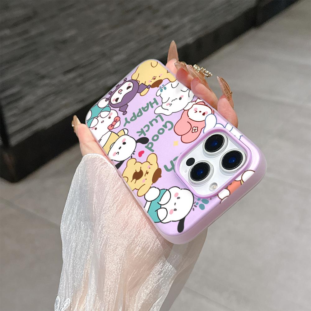 Sanrio Family Hello Kitty Kuromi Case For Xiaomi Redmi Note 15 Pro 5G 15 15C Note 14 13 12 11 10 Pro Plus 13C 5G 2 IN 1 Cover