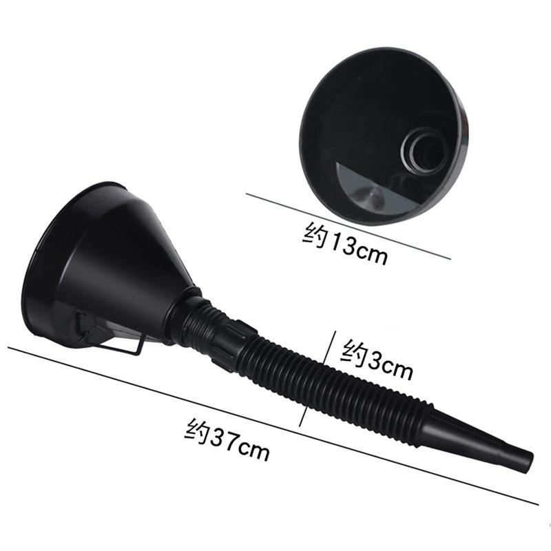 

Воронка для заправки двигателя с фильтром для автомобиля, мотоцикла, грузовика, масла, бензина, сетчатый фильтр, удлинительная трубка, воронки для шланга чёрный