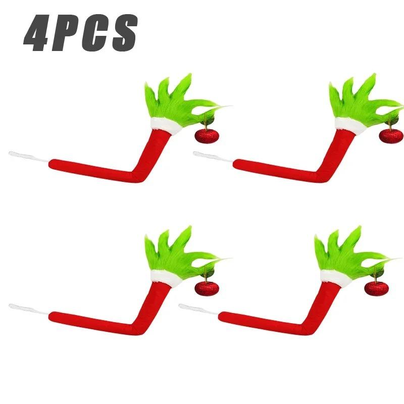 1/2/4 Stück Weihnachtself Körper Baumdekoration Weihnachtsbaum Arme Weihnachten Wütendes Grünes Monster Elf Arme Weihnachtsbaumdekoration