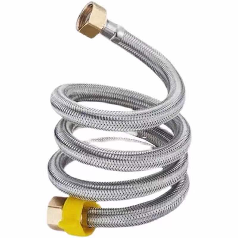 Vysokotlaká opletená hadice k baterii z nerezové oceli 304, dvoustranná přívodní trubka k toaletě, 4bodová