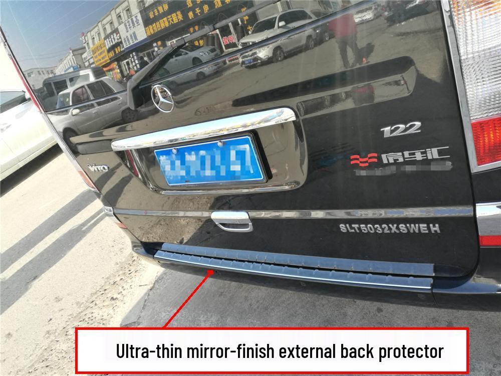 Compatible Mercedes Viano (2010-2015) Rear Bumper Protector Trim Tailgate Pedal Trunk Trim