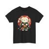 Japanisches Glückskatzen T-Shirt | Minimalistisches Aufgehende Sonne Tee | Modernes Streetwear Shirt