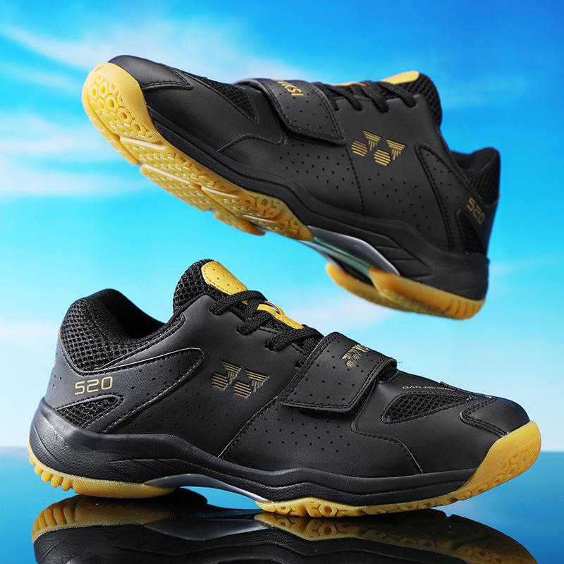 

New beef tendon sole badminton shoes carbon board tennis shoes professional training table tennis shoes couple non-slip shock absorption 43