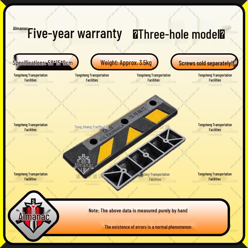 Rubber Car Wheel Chock Parking Barrier and Ground Stopper