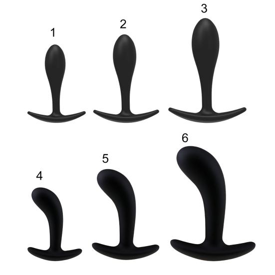 Anal Plug Water Droplets Deep Insertion Silicone Butt Plug Sex Toy for Beginner
