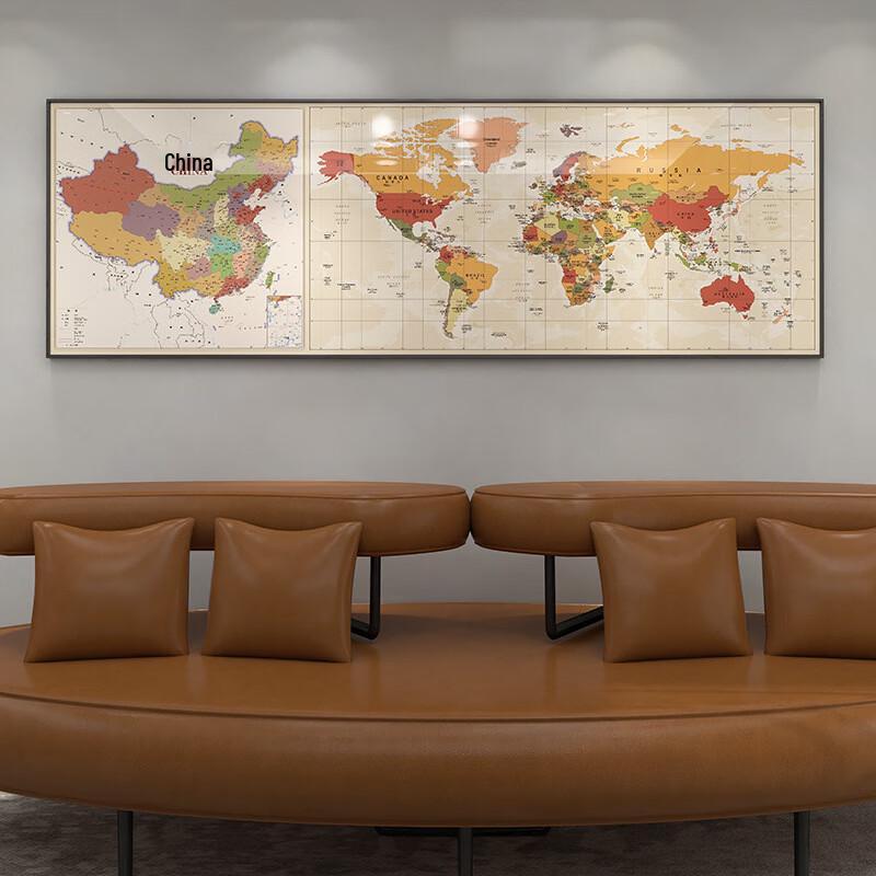 Minimalist World Travel Map Wall Art Standard
