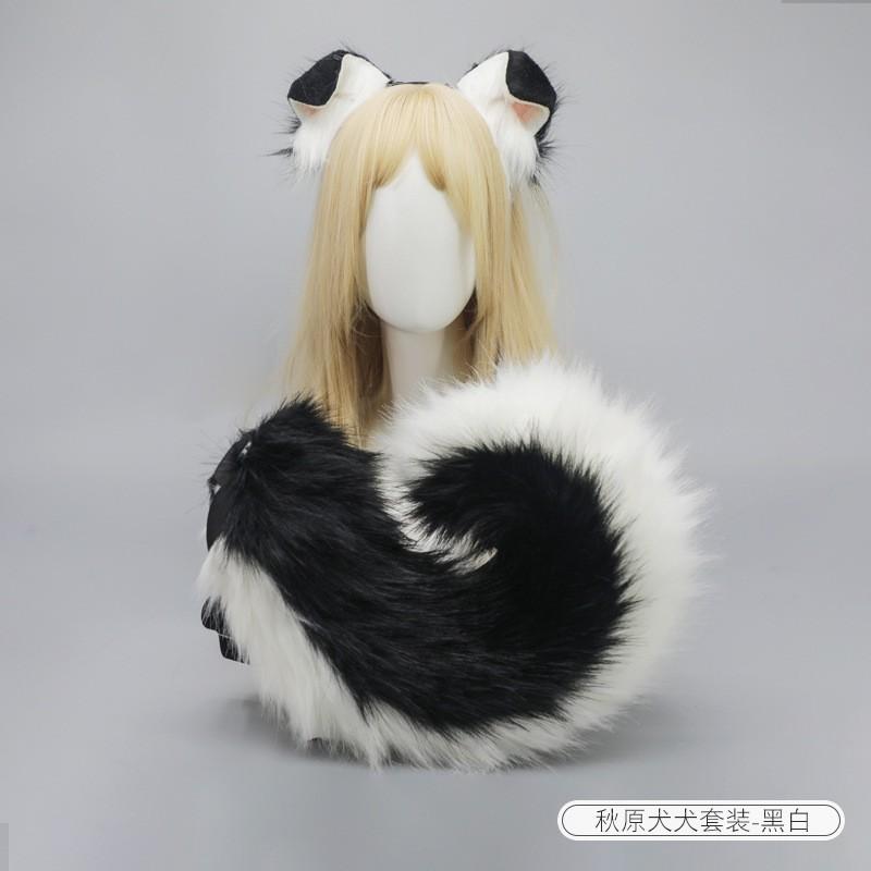 Plush Dog Ear Headband Cosplay Accessory Anime Conventions Cute Animal Ears Hairband Soft Furry Costume Prop