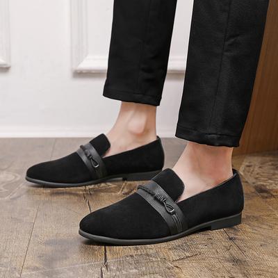 Mocassini in Camoscio da Uomo Scarpe in Pelle Fatte a Mano Nere Casual da Guida Ballerine Blu Slip-on Mocassini Scarpe da Uomo Taglie Forti 46 47 48