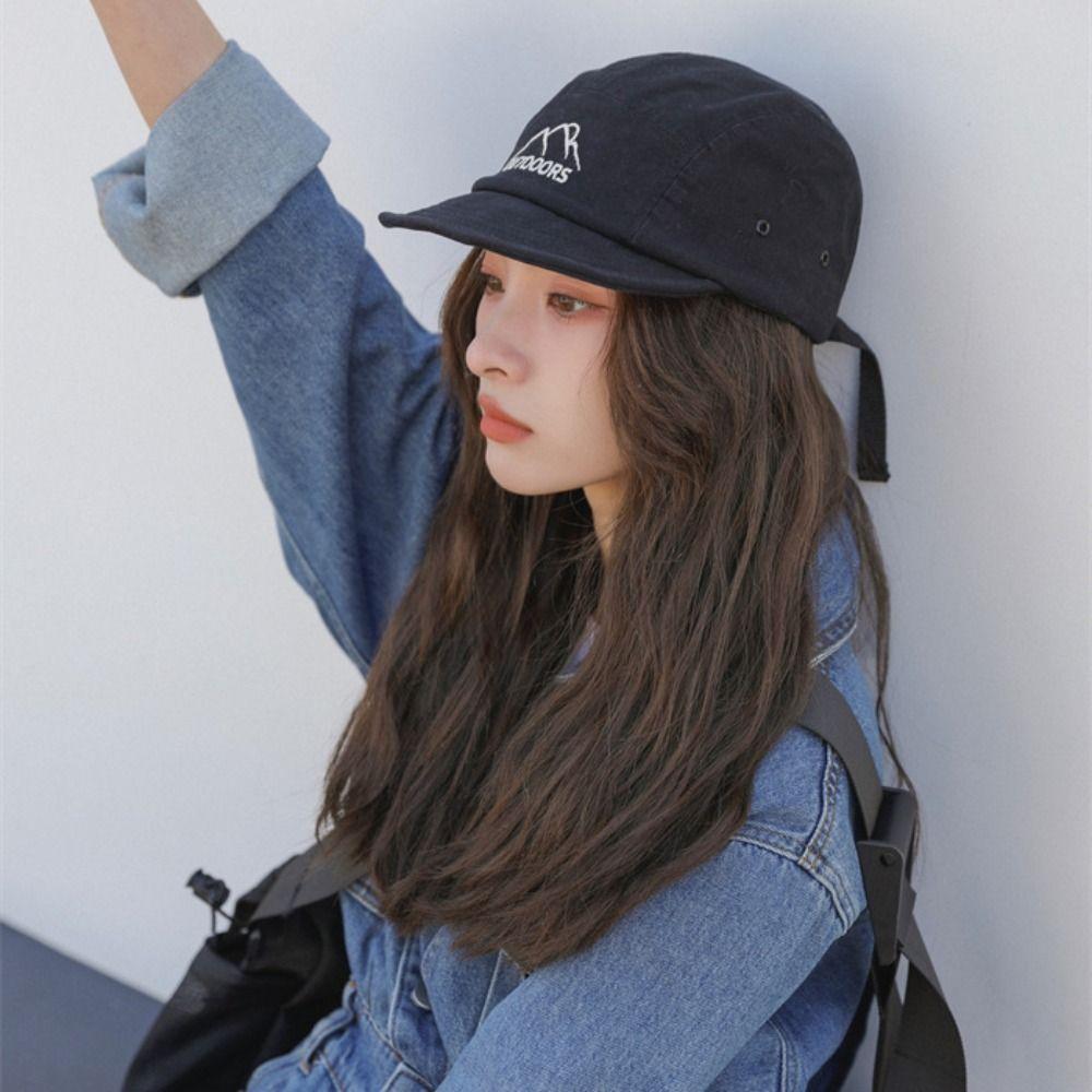 Embroidery Streetwear Sports Hat Short Brimmed Snapback Hip Hop Cap Women Baseball Cap  Women
