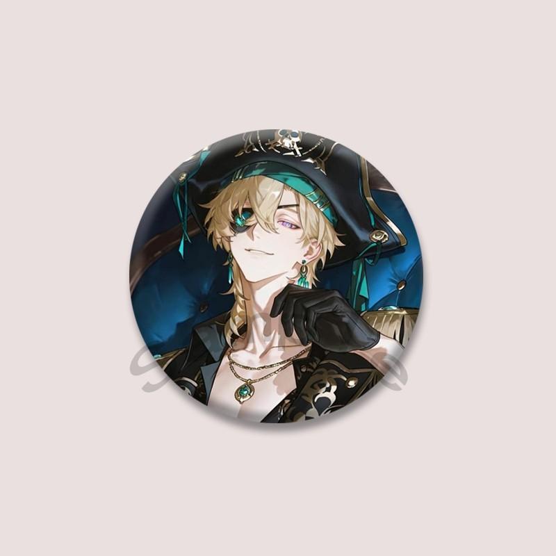 Game Series Honkai Star Rail Aventurine Badge Cartoon Character Soft Button Pins DIY Bag Hat Clothing Brooch Accessories Gifts