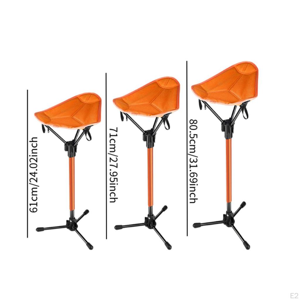 Campingpall Fällbar Stol Kraftig Bärbar Fotstöd för Trädgårdsarbete Sportevenemang