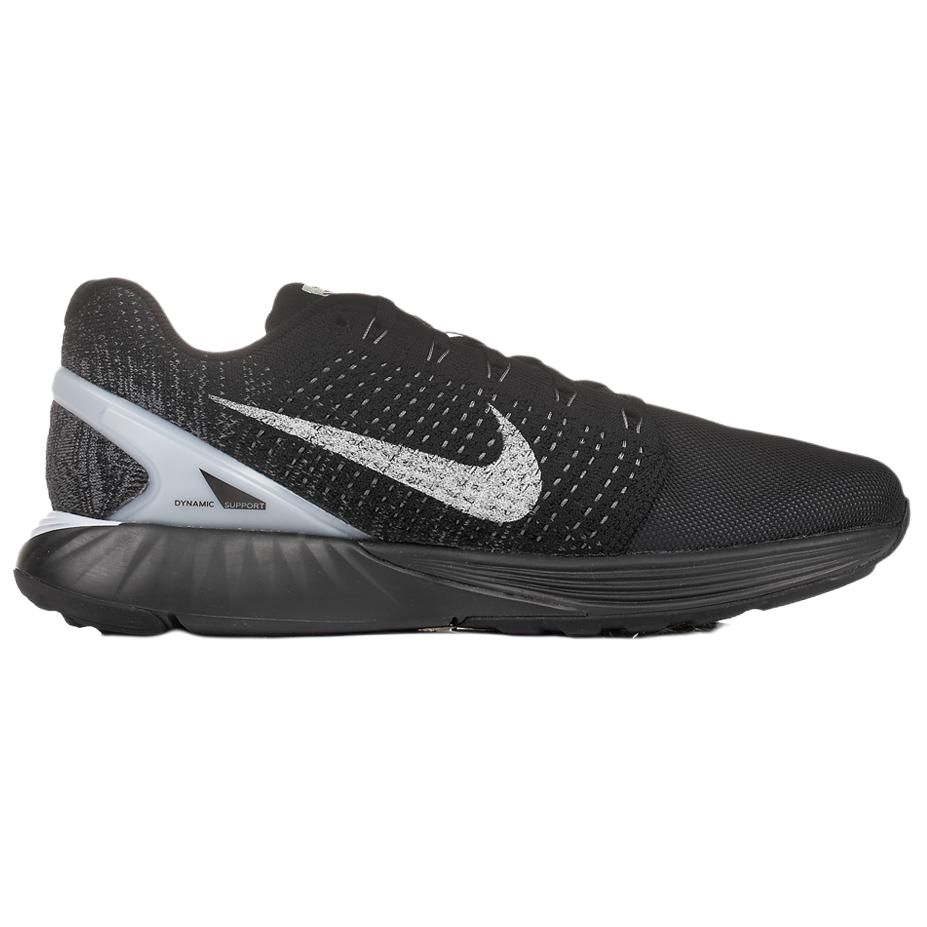 Nike Lunarglide 7 Flash Black Silver Unisex Sneakers Reflective-Silver-Pure-Platinum-Dark-Grey 803566-001