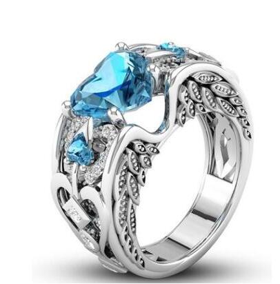 Classic 5 Color Authentic 925 Silver Ring Multicolor Love Heart Zircon Ring Wedding Jewelry Gift for Mother Anel Bijoux