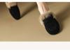 Women's 2025 Autumn/Winter Flat Suede Velvet Furry Mule Slippers