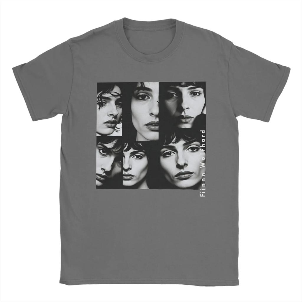 Actor Finn Wolfhard Men T Shirt Fashion Tee Shirt Short Sleeve Crew Neck T-Shirt Cotton Summer Tops