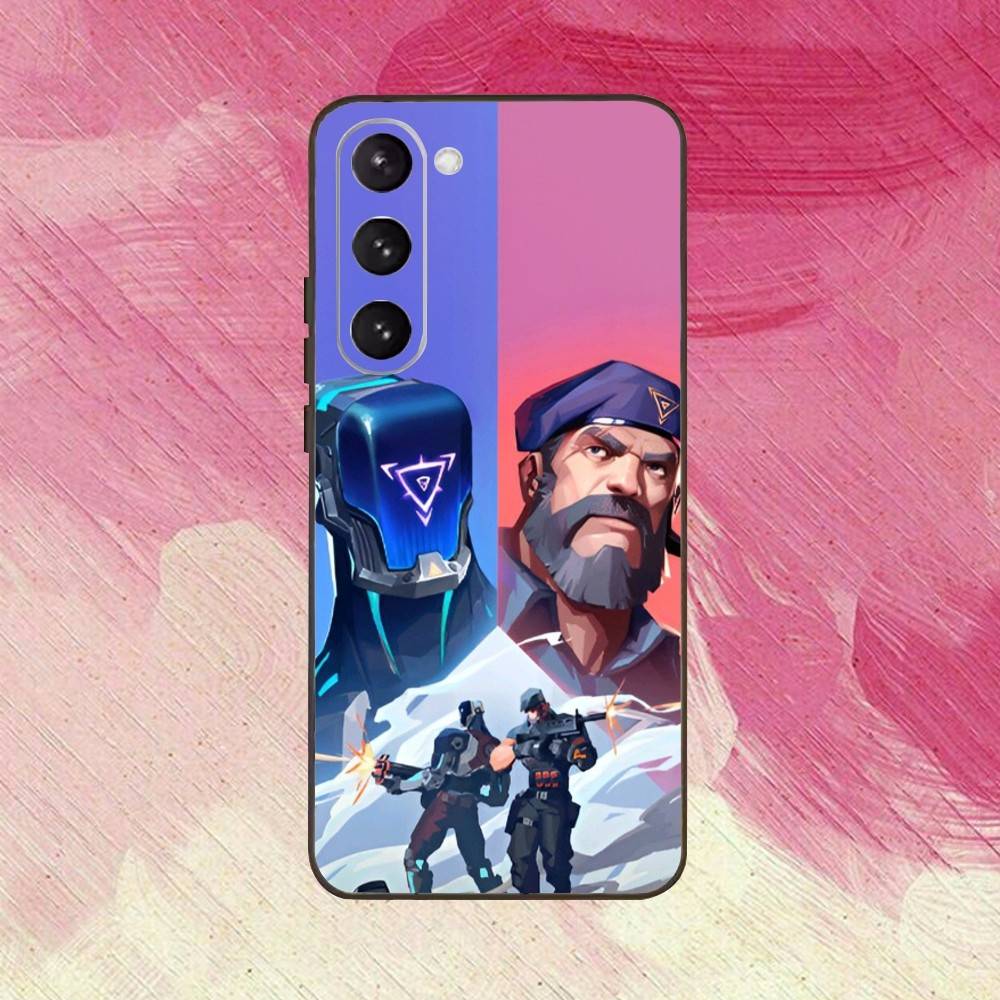 V-Valorant Agent B-Brimstone-ES Phone Case For Samsung Galaxy A73,A72,A71,A70,A53,A52,A51,Others Soft Black Cover
