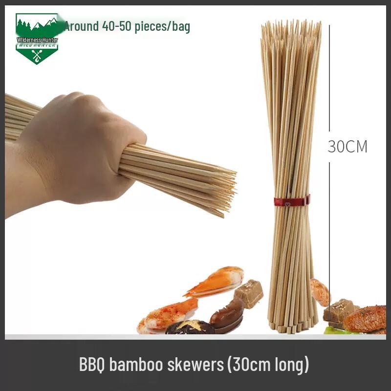 WILD HUNTER Disposable Bamboo BBQ Skewers