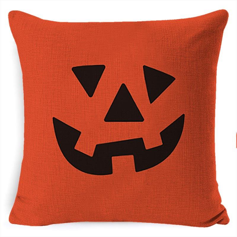 

New Halloween Pillow Cartoon Pumpkin Horror Pillow Jijifeng Sofa Cushion New Pillow Cover 45 * 45 pillowcase