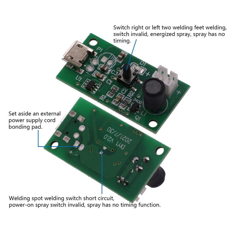 Atomization Module For Humidifier Projects Efficient 5V DC Humidifier Spray Module Energy Saving Experimental Equipment Drive