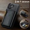 DG.MING M5 Series For iPhone 16 Case Detachable Magnetic Leather Phone Cover with Card Slots