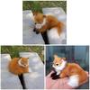 1 Stück Simulations-Tierfüchse Plüschtier Puppe Fotografie Kitsune Plüsch Für Kinder Kinder Geburtstagsgeschenk Spielzeug Für Mädchen Eulen Plüsch