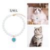 Hund Katze Perlenkette Verstellbares Zubehör Eleganter Haustierschmuck für weibliche