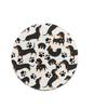 2PCS Car Anti slip Mat Car Cup Mat, Printed with Sausage Dog, Car Water Absorbing and Thermal Insulation Mat