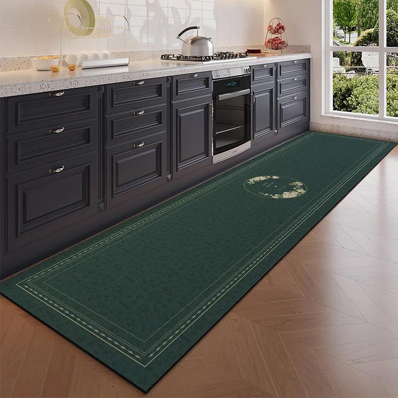 American Vintage Kitchen Mat Durable And Easy To Maintain Hallway Runner Bedside Rug For Bedroom Home Decor