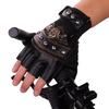 Punk Motorcycle Gloves Half Finger Wear-resistant Flexible Dexterous Gloves