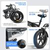 Vélo Électrique Adulte EMOKO 20" Moteur 1000W Ebike Pliant 48V 18AH Vitesse Maximale 50Km/h 7 Vitesses Charge 120Kg EC20