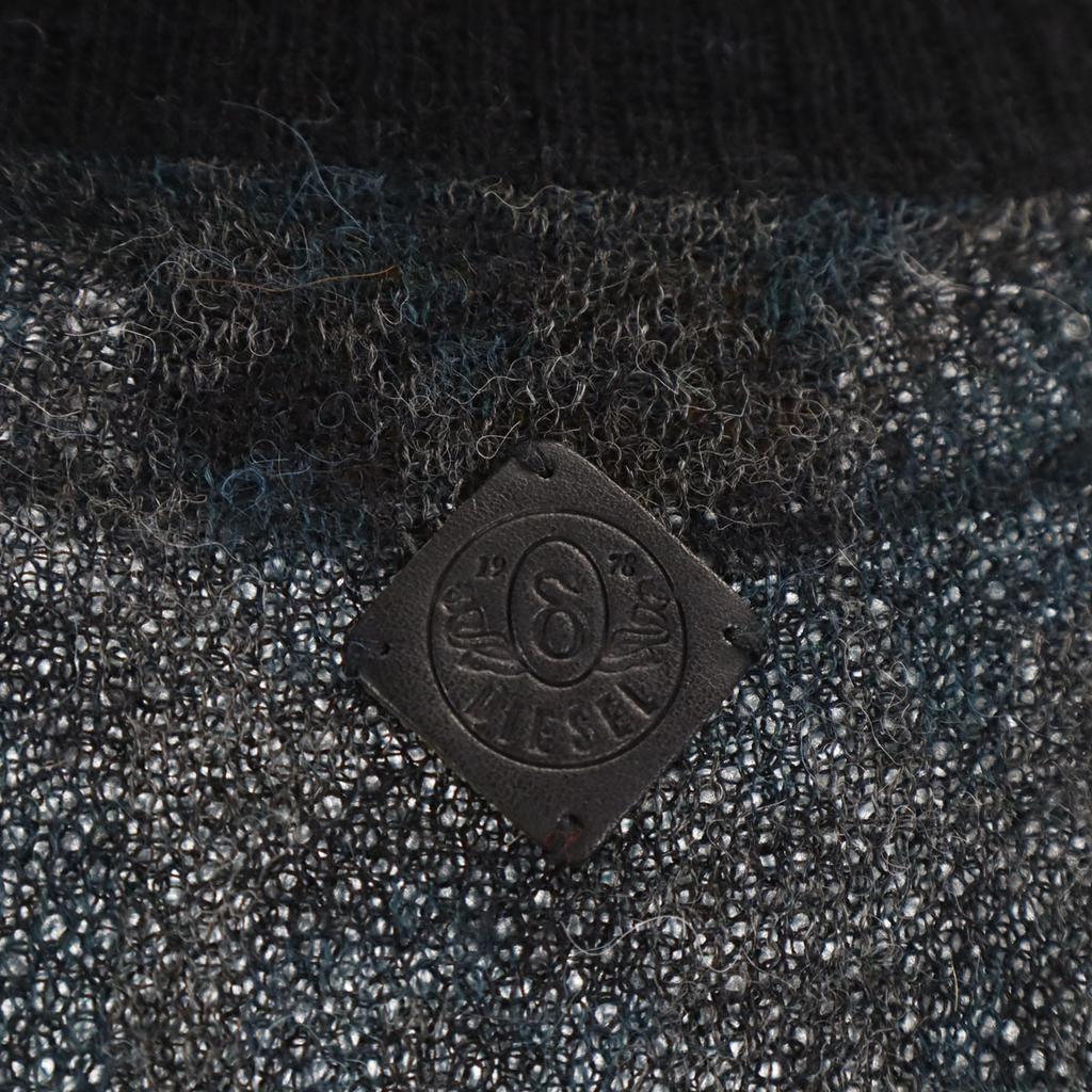 DIESEL alpaca Long sleeve Turtleneck knit one piece XS Black series Women Used