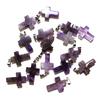Amethyst Cross Pendant 18 X 25 Mm Gemstone Charms For Necklace Bracelet Eearrings DIY Jewelry Accessory Making