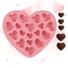 Valentine's Day 18 Cavities Heart Silicone Mold Food Grade Chocolate Mold For Candies Jellies, Multi-Cavity Baking Mould