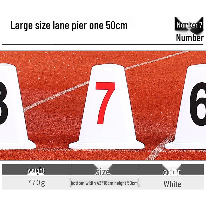 Triangular Plastic Athletics Lane Marker
