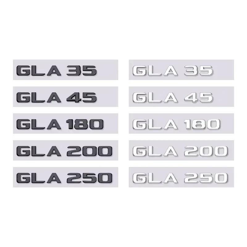 

GLA35 GLA45 GLA180 GLA200 GLA250 letter car sticker for mercedes benz GLA class refit rear boot logo trunk displacement label bright black&GLA35