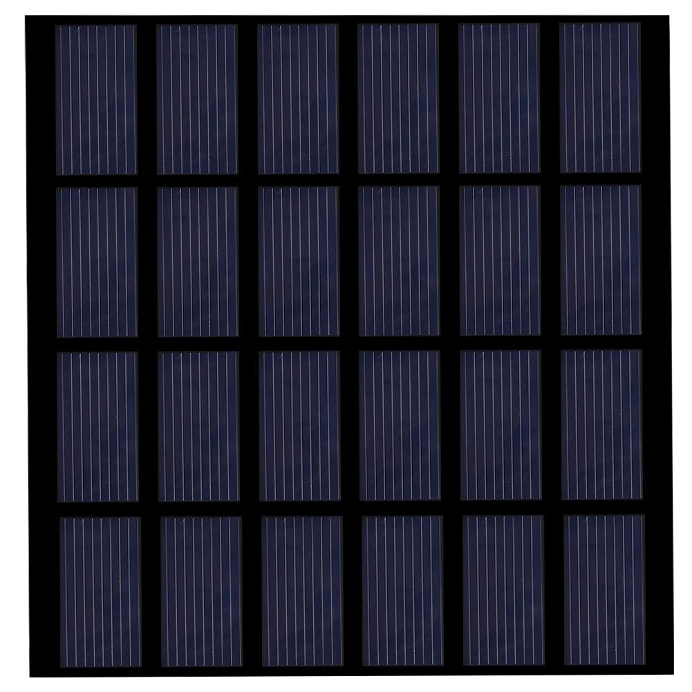1.5W 6V Mini Polysilicon Solar Panel PET Laminated Board DIY Battery Charger for Outdoor