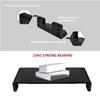 4 USB Multifunktions-Monitorständer mit 2.0 Anschlüssen, Ladefunktion, Monitorhalter, Computerbildschirm-Regal, Laptopständer, Organizer, Schwarz