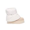 Baskets Classiques Mini Dipper Puffer Céramique Blanche Femme Crème 1158275-WCRM